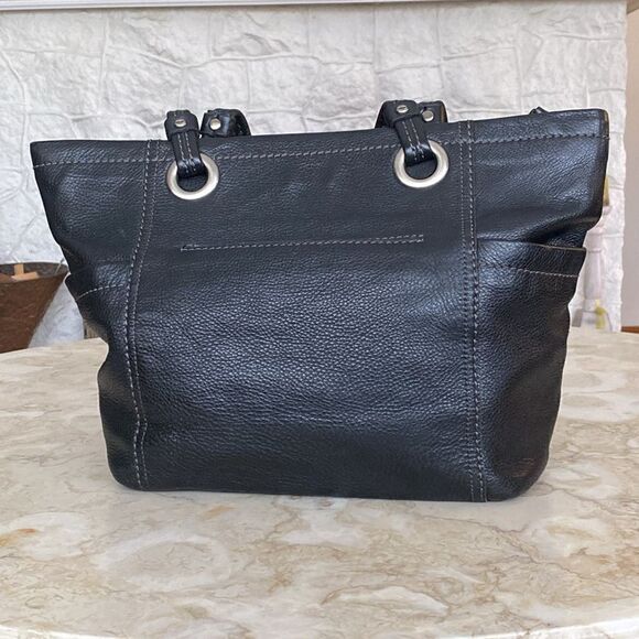 The Sak Black Leather Tote Bag - Picture 4 of 14